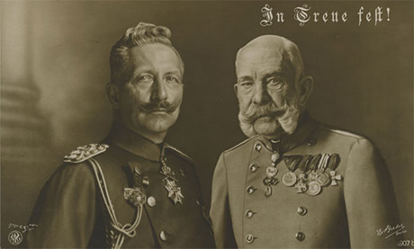 Kaiser Wilhelm II. von Deutschland und Kaiser Franz Joseph I. von Österreich-Ungarn